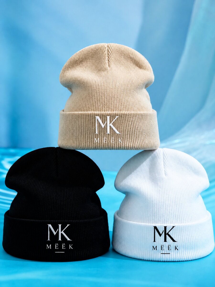 Bonnets MËËK beige, noir et blanc
