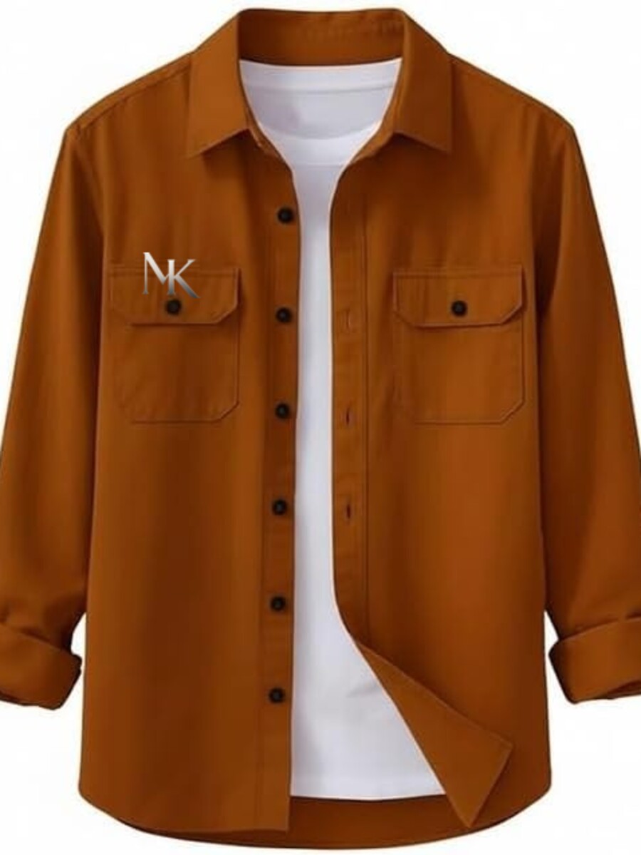 Surchemise MËËK rouille avec monogramme MK